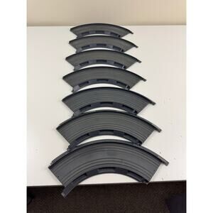 Vintage Lot of 7 Pieces of Aurora AFX Ultra 5 Curved Track 9" Inside Radius READ